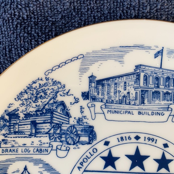 Apollo PA Septiquin Centennial Plate 1991 Vintage - Picture 8 of 8